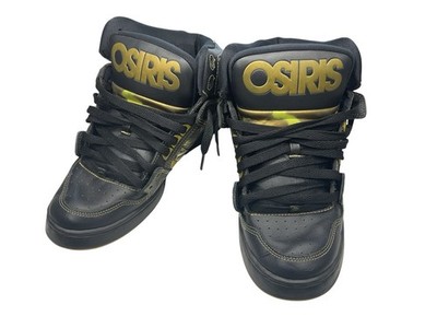 Osiris Bronx Exact Science Shoes Mens 9.5 BOOMBOX Black/Gold