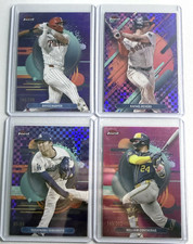 2025 Topps Finest Purple Xfractor Lot (x4) Harper /200 Devers /75 Yamamoto /99