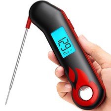 Professional Meat Thermometer, Instant Read in 0.5 Sec, NIST Certified Accura...