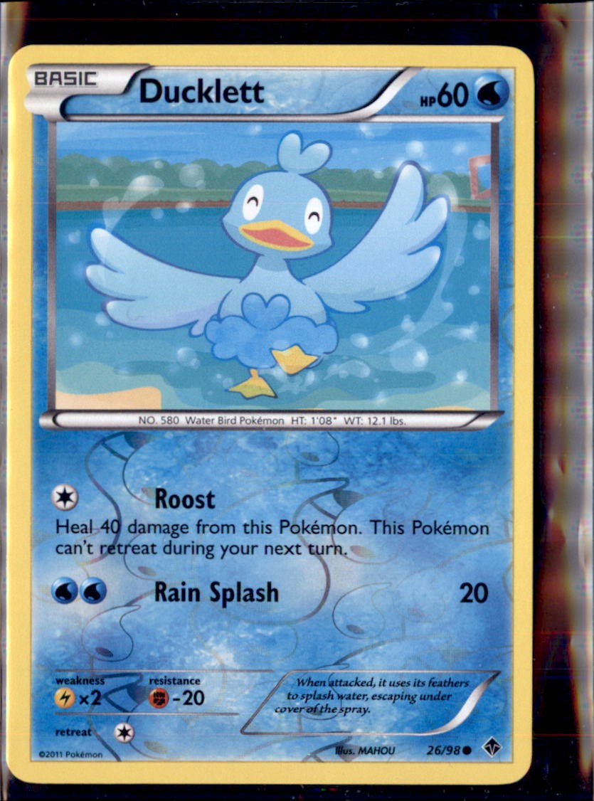 Pokemon Emerging Powers 26/98 Ducklett Common Reverse Holo