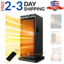 Space Heater, 1500W Space Heaters for Indoor Use Electric Heater for Bedroom,...