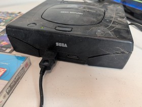 SEGA Saturn Black Model MK-80000A Game Console 11 Games NFR 1 Controller Manual