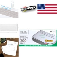 Privacy Lined Envelopes 4-1/8 Inch x 9-1/2 Inch Self Adhesive for Secure Mailing