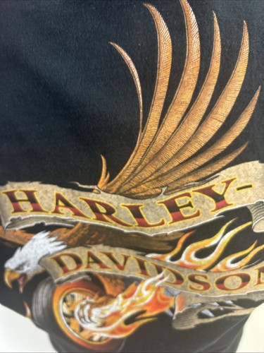 2016 seltenes Harley Davidson Cherokee NC T-Shirt Large blau SS bis wir uns wiedersehen - Bild 9 von 9