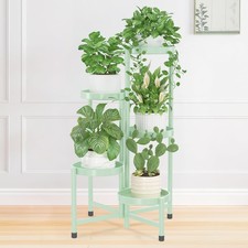 Plant Stand Indoor Outdoor, 5 Tier Corner Metal Flower Display Holder Shelf,