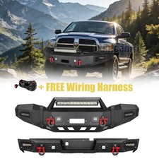 For 2006-2009 Dodge Ram 25003500 Steel Front Rear Bumper Wwinch Bumperlights