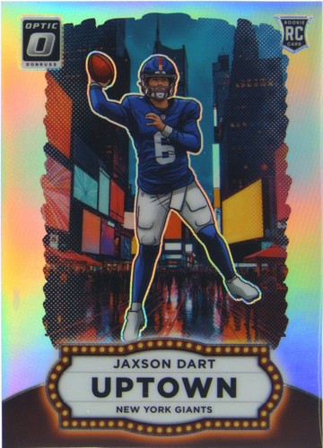2025 Panini Donruss Optic - Downtown! Jaxson Dart #14 (RC) PSA 8