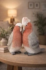 Galah Love Set of 2 Australian Native Parrot Birds Ornament Figurines 7cm