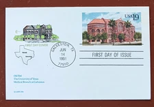 OLD RED MEDICAL BRANCH UNIVERSITY TEXAS GALVESTON 1999 COVERCRAFT FIRST DAY CARD