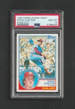 1983 Topps Leader Steve Carlton ~ RARE PSA 10 Gem Mint  ~ Master Set Must!