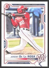 2021 Bowman Draft Jeremy De La Rosa Washington Nationals #BD-2