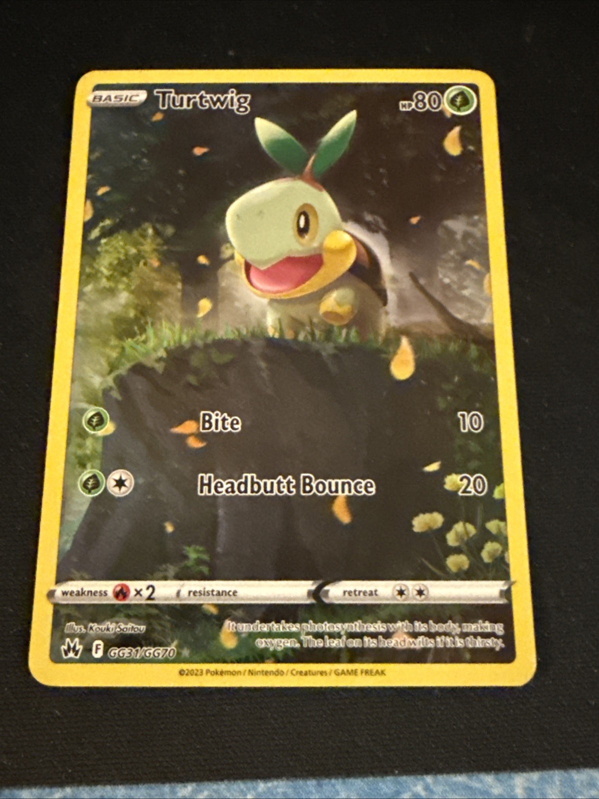Turtwig GG31/GG70 Holo Pokemon Crown Zenith Galarian Gallery NM Condition