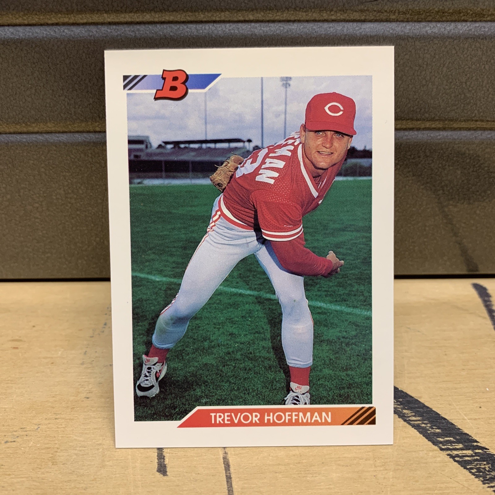 1992 bowman trevor hoffman 11 Rookie Rc Card C Baseball Reds