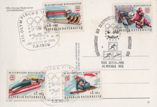 Austria 1975/6 Winter Olympics Postcard with Innsbruck SHS