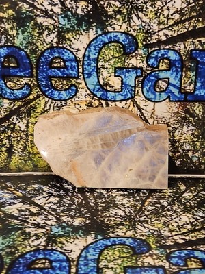Peach Moonstone Slab Natural Blue Moonstone Crystal Specimen 7.94oz 