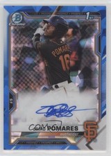 2021 Bowman Sapphire Edition Chrome Prospects Jairo Pomares #BSPA-JP Auto w5p