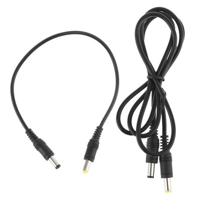 DC Power Plug 5.5x2.1mm Male To 5.5x2.5mm Male Cable For LED CCTV Camera Lap