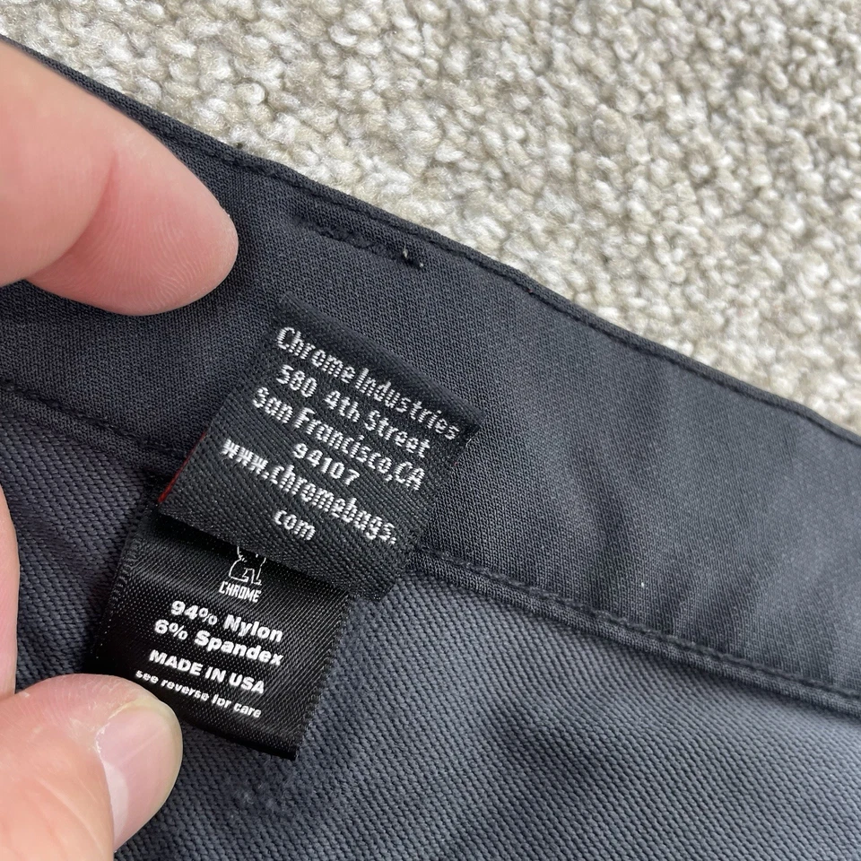 Pantalones cortos de ciclismo Chrome Industries SF Urban Commuter Capri para mujer medianos 65-6 Foto 3 de 4