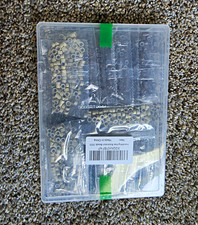 1500 Silicone Lined Micro Link Hair Extension Beads, Blonde, MPN X004KP8F4P