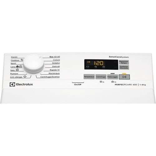 ELECTROLUX EW6T526C LAVATRICE CARICA DALL'ALTO 40CM 6KG 1200 GIRI CL. C - Foto 2 di 6