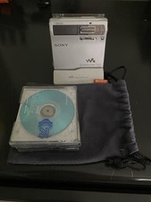 Sony Walkman MiniDisc MD Player MZ-N1 Silver RARE WORKING w/ DOCK