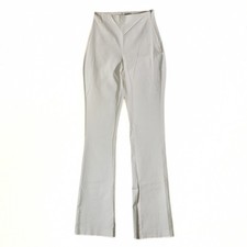 House of CB White Flare Pants Womens S High Waisted Stretch Trousers Dressy Work
