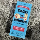 New Taco Vs Burrito Foodie Expansion Pack Card Game BRAND NEW Sealed