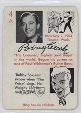 1945 Leister Game Company Auto Game Bing Crosby #4A 0q3