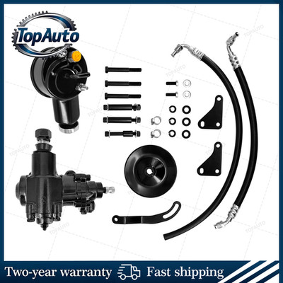 For 1958-64 Chevy Impala Bel Air Power Steering Gear Box Upgrade Conversion Kit