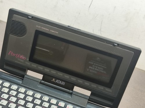 Atari Portfolio with 128KB Memory Card – Vintage 16-Bit Palmtop+ İnterface - Bild 2 von 10