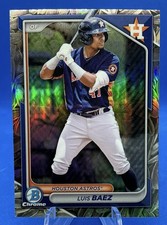 2025 Bowman Chrome Luis Baez Snack Pack Sunflower Seeds SSP Astros