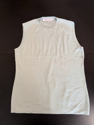 Carolina Herrera NY Womans Sleeveless Top Green, Sz XL