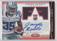 2013 Certified Freshman Fabric Mirror Red Signatures /250 Joseph Randle Auto nd3