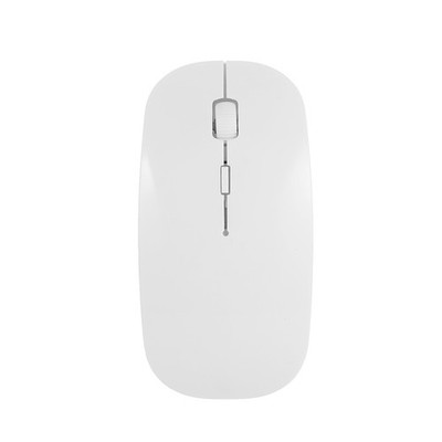 2.4G Ultra Thin Wireless Optical Mouse 4 Keys Silent 1600DPI White No Battery