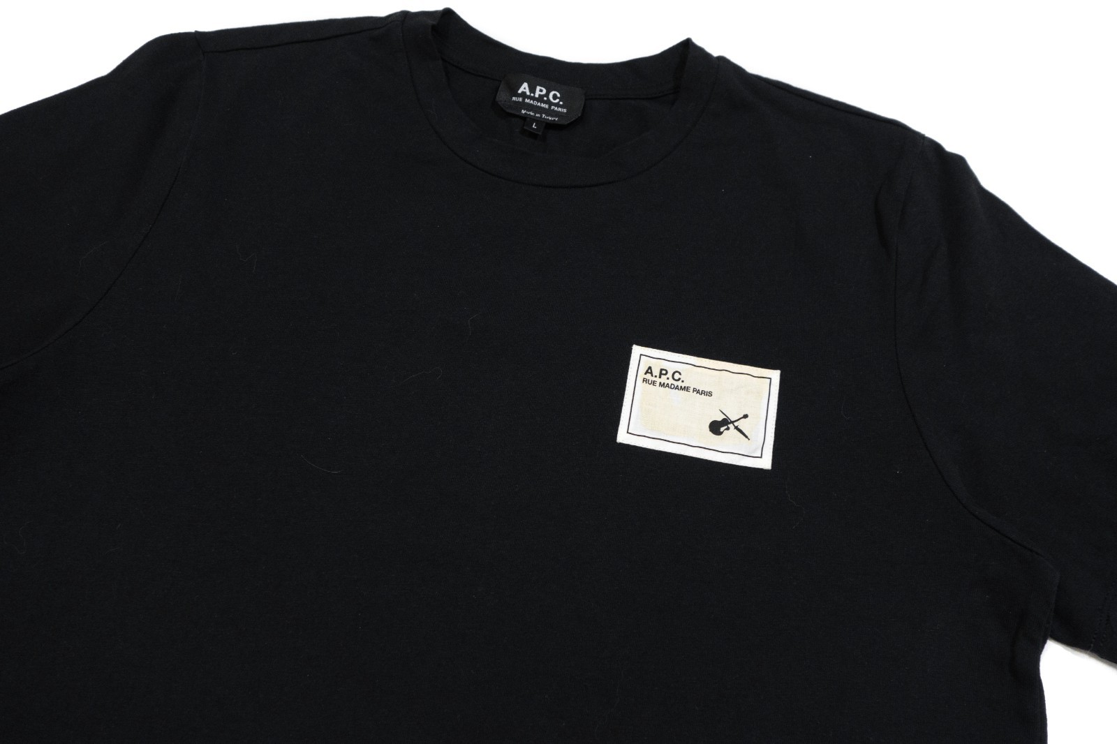A.P.C. APC Logo Patch Basic T-Shirt - image 2