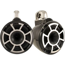 Wet Sounds REV 10 Fixed Clamp Tower Speakers - Black (Pair) - Used Good