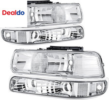 Headlights Assembly Compatible with 1999 2000 2001 2002 Chevy Silverado, 2000 20