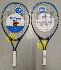 Lot of 2 Two - Wilson Federer Jr. - 23" Tennis Rackets - Ages: 7-8 Years - NEW