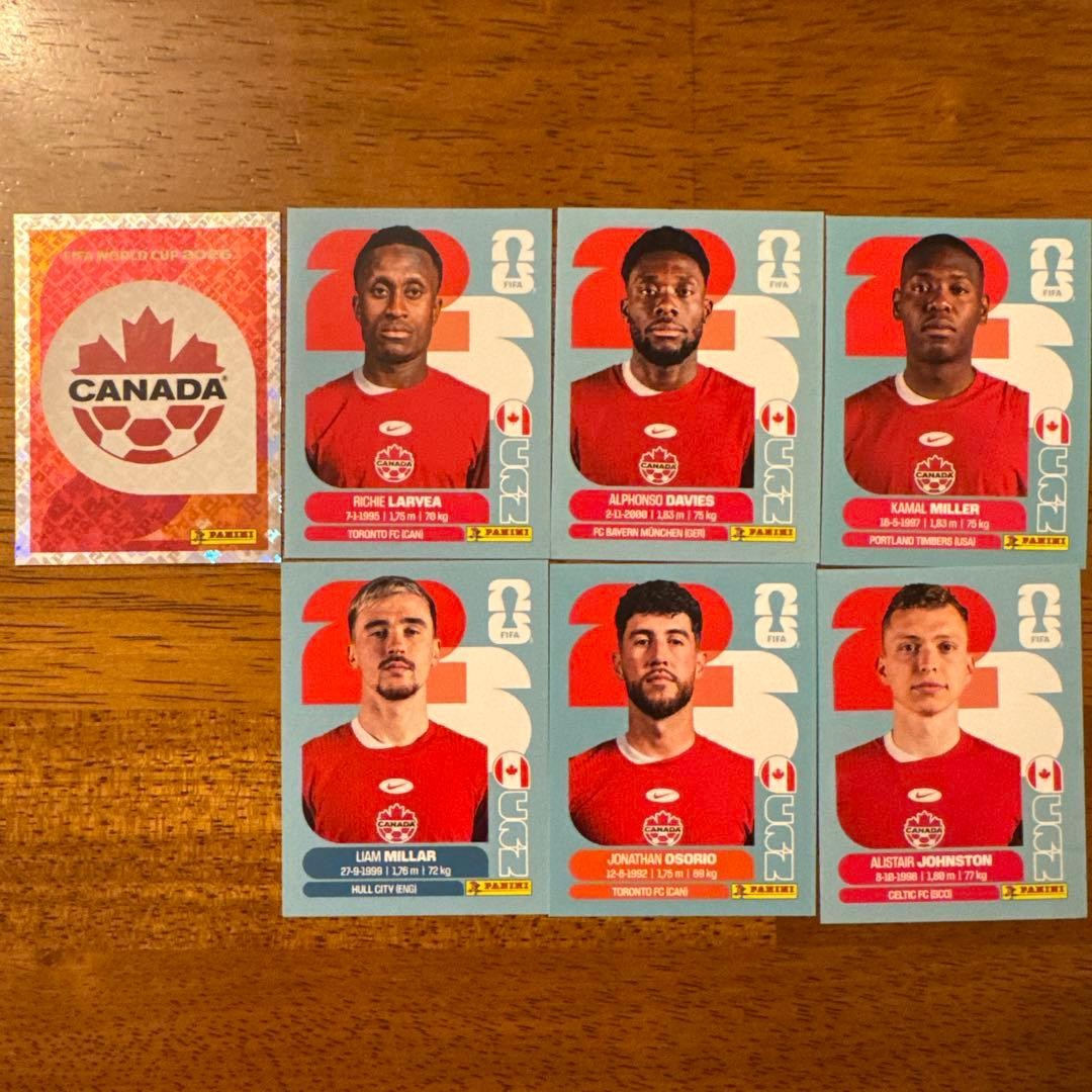PANINI World Cup Sticker Canada National Team World Cup 16a