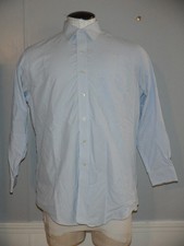 Men's BROOKS BROTHERS REGENT NON-IRON Sz 16.5-2/3 Blue Narrow Striped LS Shirt