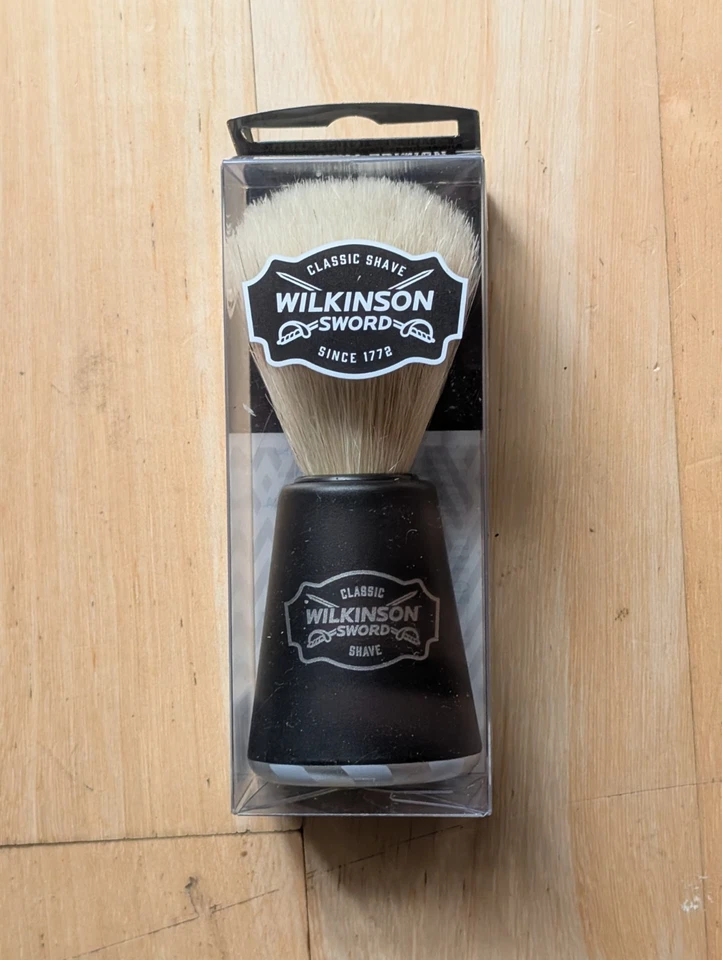 Brand new in packet Wilkinson Sword Premium Edition finest bristle shaving brush - Image 3 of 4