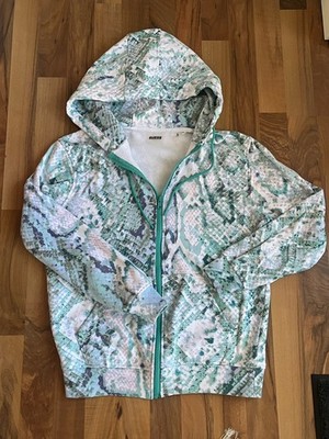 @@@@@ GUESS Sweat-Jacke mit Kapuze beige türkis Gr S NEU @@@@