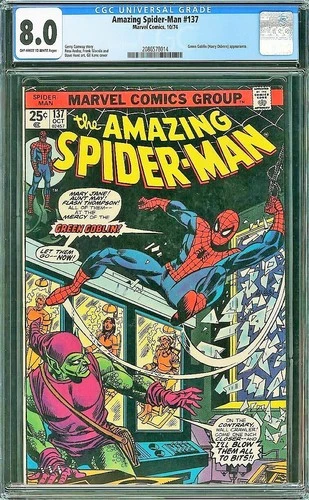 The Amazing Spider-Man #137 CGC 8.0 NO AMERICAN CUSTOMERS