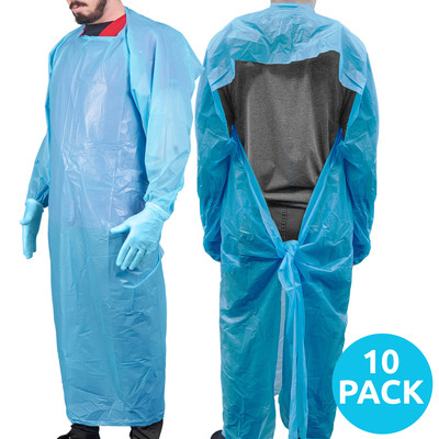 XRGO XRGOWNBL3 Blue Level 2 Isolation Gown (10 Pack) Non-Surgical, Disposable