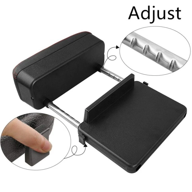 Car Armrest Storage Box Car Seat Gap Filler Organizer Wrist Support Adjustable - Image 2 of 4