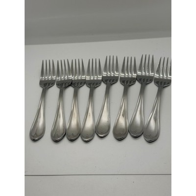 Reed & Barton Select Oval Thread Stainless Steel Forks Set of 8 Silverware