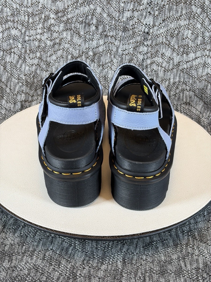Dr. Martens Blaire Quad Platform Sandal Women's Size 8 Zen Blue | eBay