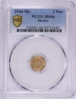 Photo of a 1944 Mexico 2 Pesos Gold from an eBay listing that sold on Jun 8, 2026