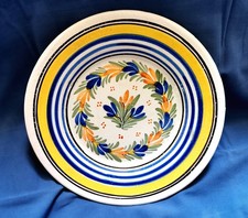  Assiette ancienne en faïence de Quimper - La Hubaudière