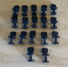(36) Miniature Tiny Little Blue Men - Men Sitting - Chairs - Game Pieces? Police — photo 5